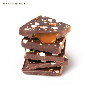 Ethel M Chocolates Small-Batch Gourmet Milk Chocolate Bar With Artisanal Coconut Caramel Soft Center And Drizzled On Roasted Alm