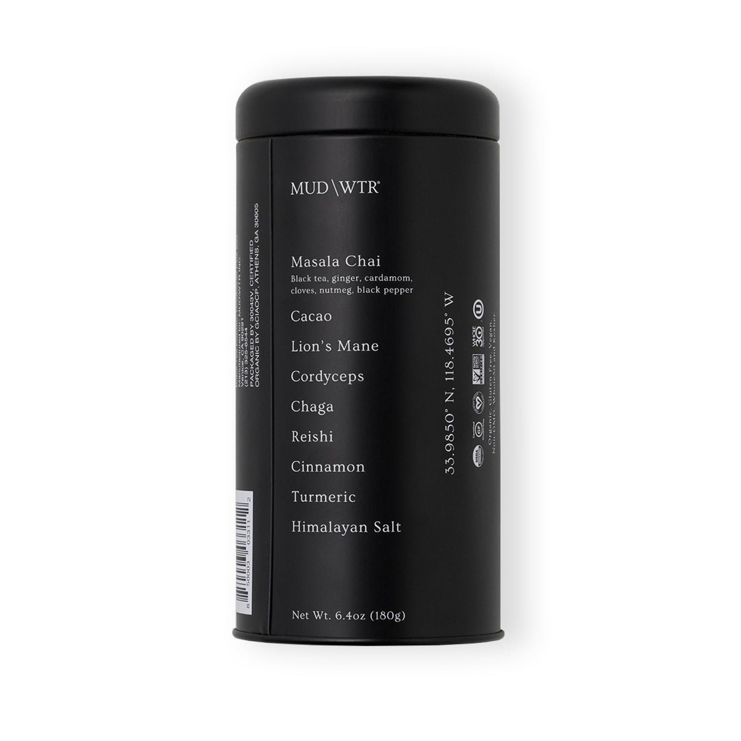 Mud Wtr - 30 Serving :Rise (180G) Mushroom-Based Coffee Alternative Low Energy Blend & Organic Ingredients Vegan Gluten Free Non-Gmo Whole30 Approved