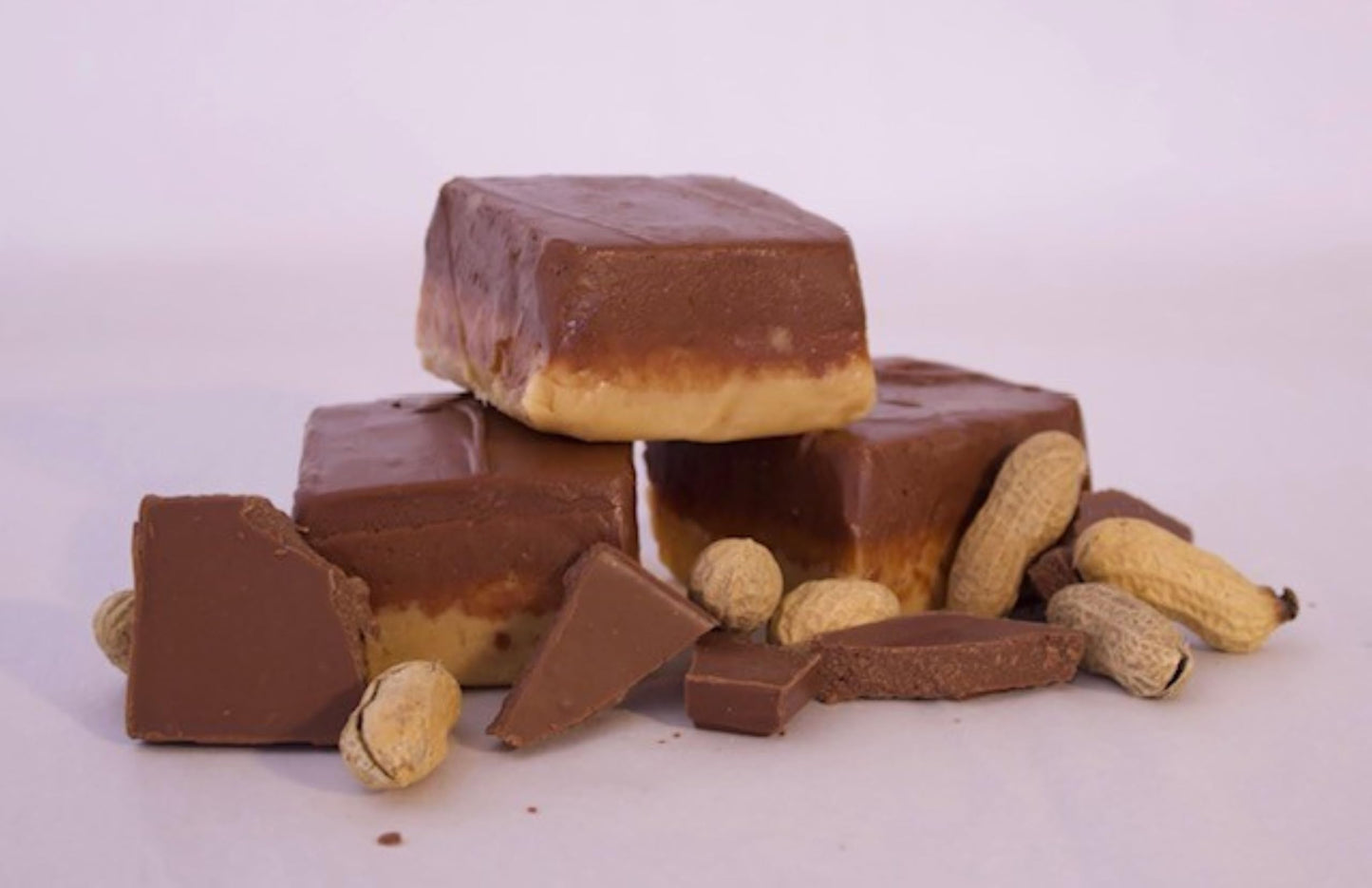 Betsy'S Fancy Fudge Chocolate Peanut Butter Fudge, 1 Lb In 4 Wrapped Pieces, Gluten Free, Fresh Gourmet Fudge, Makes Great Gift!