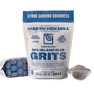 Marsh Hen Mill Sea Island Blue Grits Stone Ground Grits With Floral & Nutty Flavor Profile | Organic, Gluten Free Instant And Qu