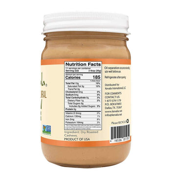 Kevala Cashew Butter - Spreadable Butter - Cashew Nuts Spread - Roasted Cashews - Creamy - No Sugar Added - Lactose Free Butter