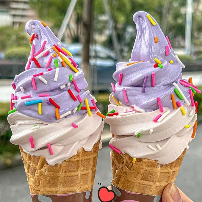 Sentovac Edible Purple Jimmies Sprinkles For Cake Decorating | Cupcake And Ice Cream Toppers Cake Decorations | Soft Jimmies Spr