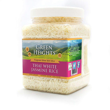 White Jasmine Hom Mali Rice - 24 Ounce / 680 Grams Jar (15+ Servings) - Proudly Packed In America - Healthy Nourishing Essential