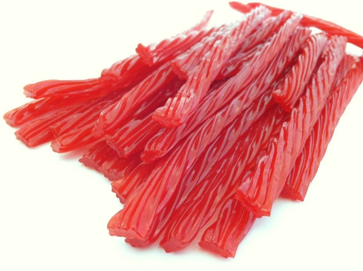 Bricktown Goods Old Fashioned Licorice Twists - 11 Gourmet Flavors, Fat Free - 8 oz., Red