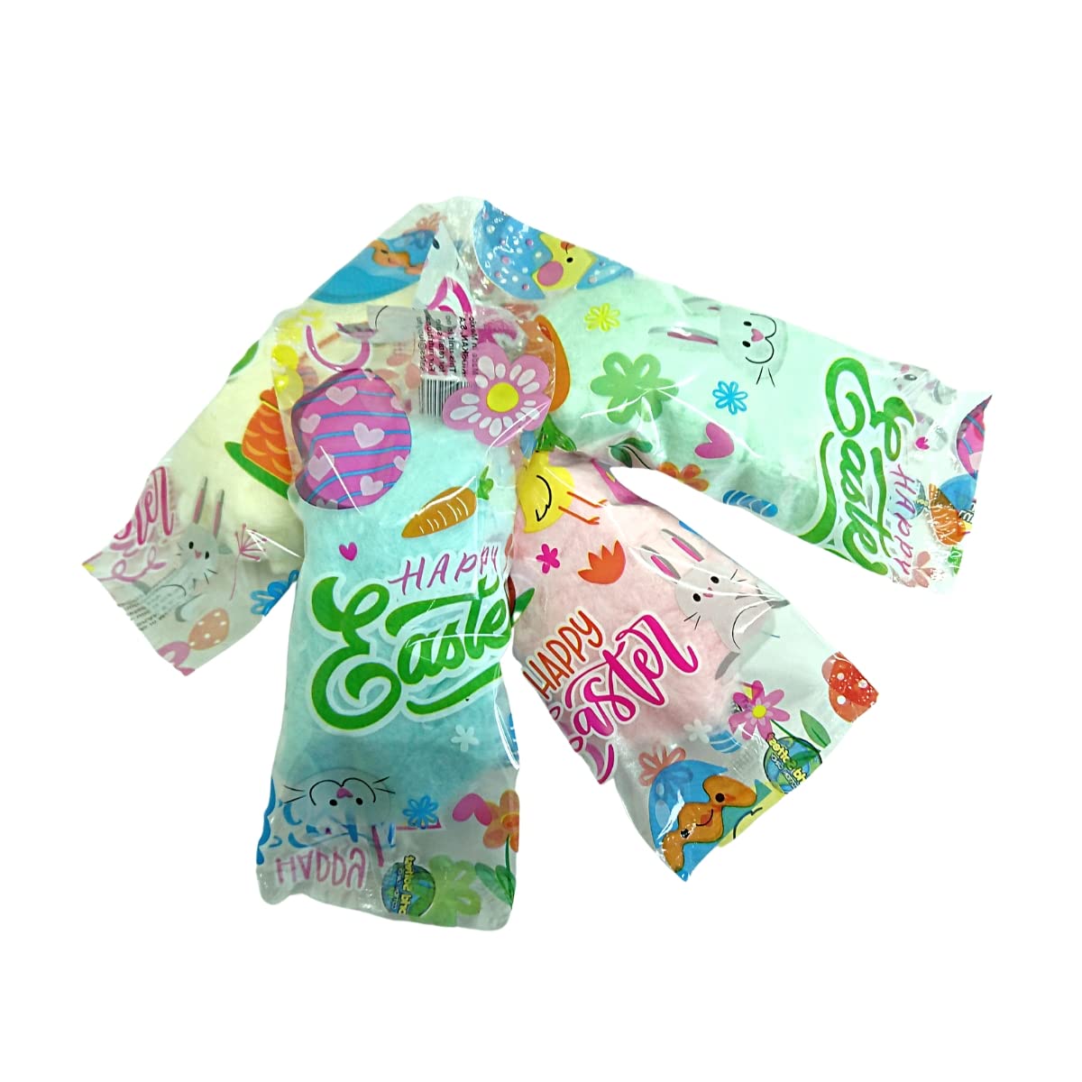 Lupy Lups! Cotton Candy Party Pack 0.5 Oz Each - Easter Desing Individually Wrapped- Pastel Candy For Stocking, Treats, Party Fa