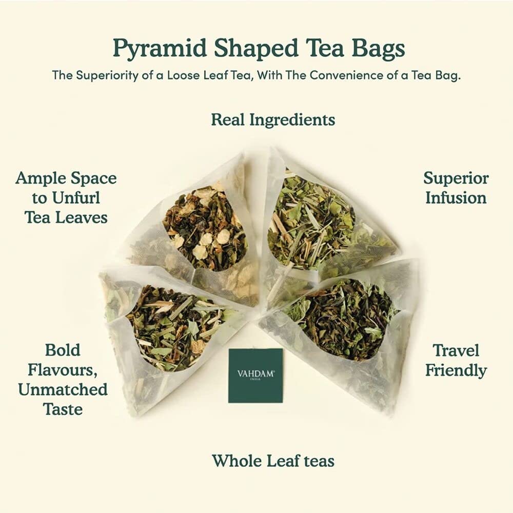Vahdam, Organic Himalayan Green Tea Leaves (100 Tea Bags) | 100% Natural Weight Loss Tea, Detox Tea, Slimming Tea, Antioxidants