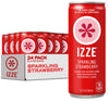 Izze Sparkling Juice Beverage Blend, Strawberry, No Sugar Added, 8.4 Fl Oz, 24 Cans