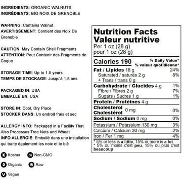 Organic California Walnuts Halves & Pieces, 10 Pounds - Non-Gmo, Raw, Unsalted, Shelled, Vegan, Kosher, Sirtfood, Bulk Snack. Hi