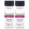 LorAnn Almond SS Flavor, 1 dram bottle (.0125 fl oz - 3.7ml - 1 teaspoon) - 2 pack