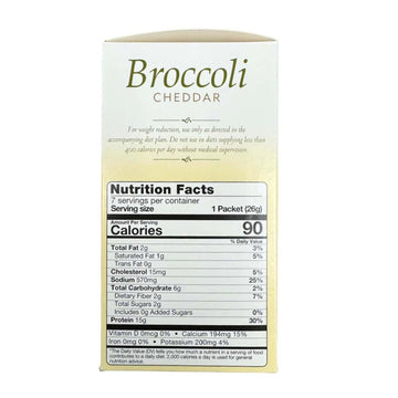 Nutriwise - Cream Of Broccoli Soup | 7/Box | Healthy Nutritious Diet Soup | High Protein, Low Cal, Low Fat, Low Sugar, Low Calor