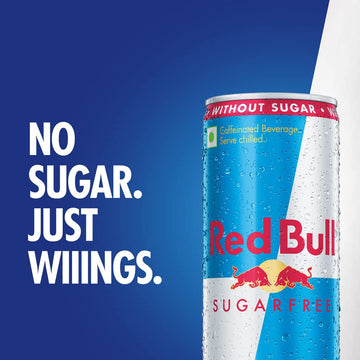 Red Bull Sugar Free Energy Drink, 80mg Caffeine, 8.4 Fl Oz, Pack of 24 Cans, Model RB2746