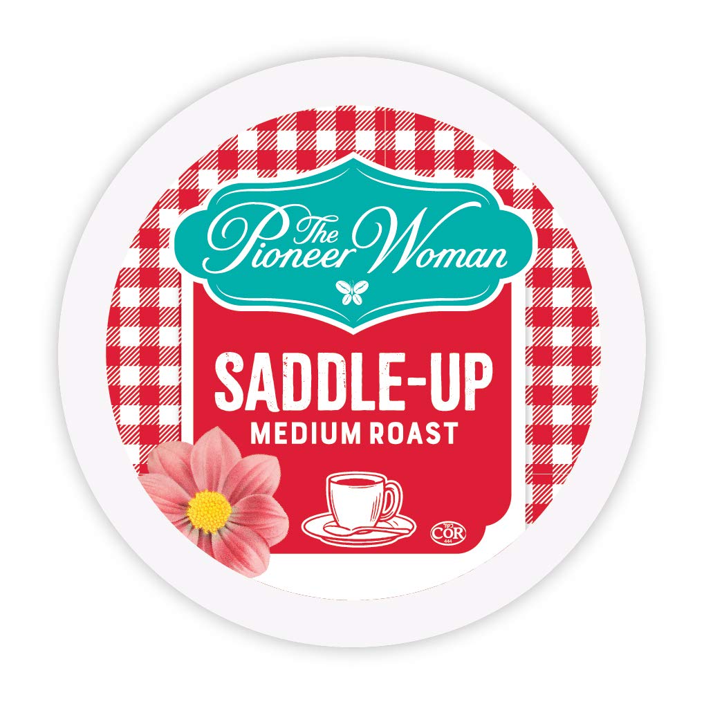 The Pioneer Woman Medium Roast Coffee Pods, Saddle Up, Medium Roast Single Serve Coffee Pods For Keurig K Cups Machines, 24 Coun