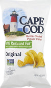 Cape Cod Kettle Cooked Potato Chips- Satisfying, All Natural And Kettle Cooked 8 Oz. Bags (40% Reduced Fat, 3 Bags)