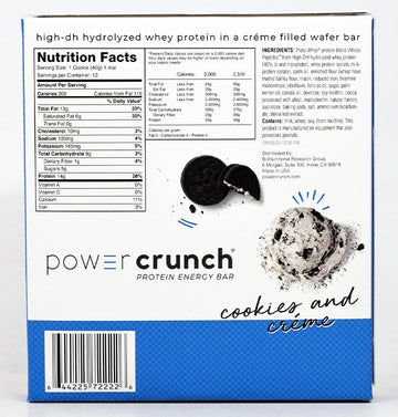 Power Crunch Protein Energy Bar, Cookies & Cream 12 Ea