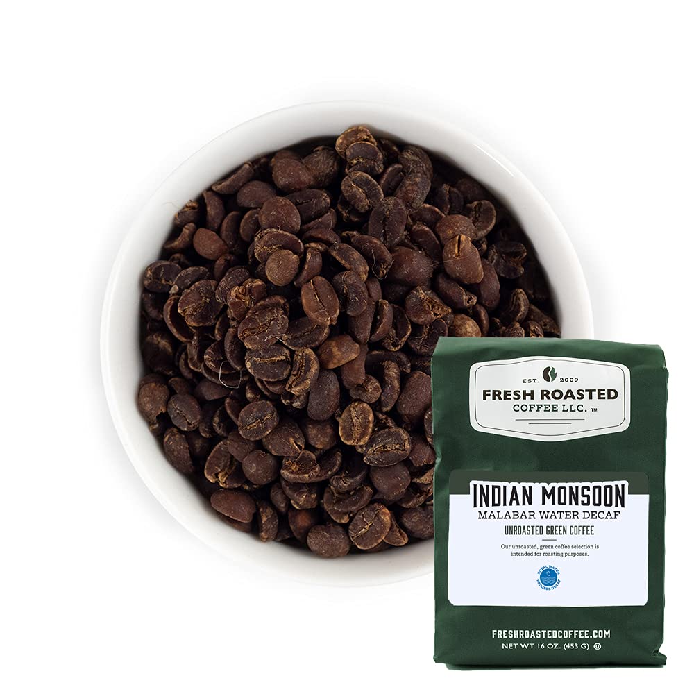 Fresh Roasted Coffee, Unroasted Water Process Decaf Home Roasting Starter Kit, Kosher