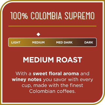 Don Francisco'S 100% Colombia Supremo Whole Bean Coffee (12 Oz Bag)
