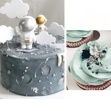 Sentovac Edible Silver Pearl Sugar Sprinkles 4.23Oz/ 120G Edible Candy Pearls For Decorating | Edible Cake Cupcake Sprinkles For Halloween Christmas | Cake Topper Decorations