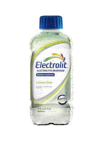 Electrolit, Electrolyte Beverage, Lemon-Lime, 21 Fl Oz bottle (Pack of 12)