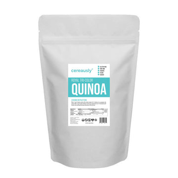 Cereausly Organic Tri-Color Quinoa - Premium Royal Quinoa From Bolivia - Kosher And Non-Gmo Quinoa Bulk - Vegan And Gluten-Fee C