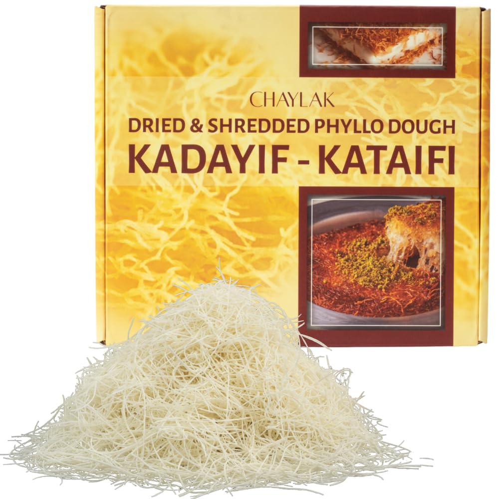 Kataifi, Knafeh, Kataifi Shredded Fillo Dough, Dried & Shredded Phyllo Dough for Viral Dubai Chocolate Bar Pistachio, Kadayif (1