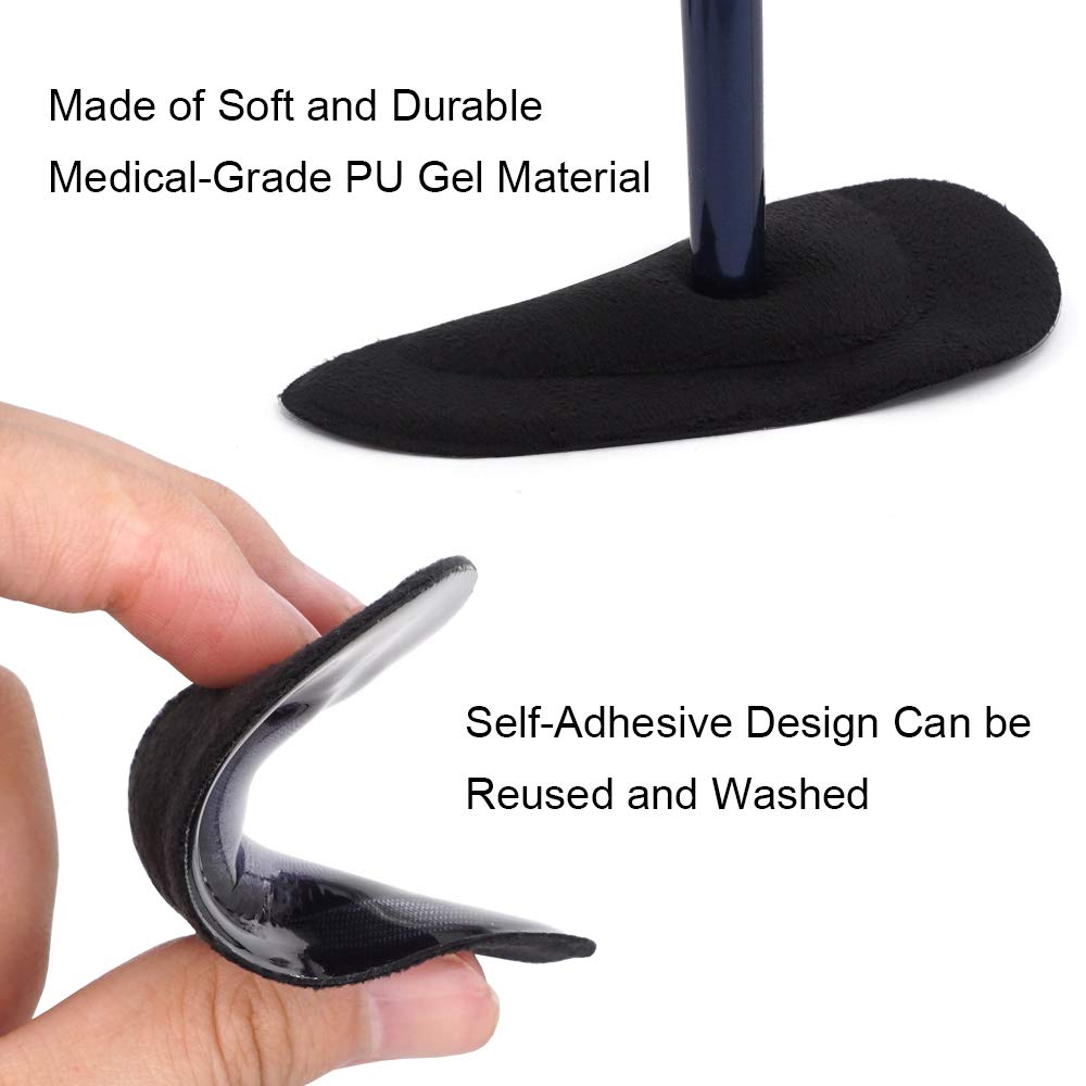 Dr. Foot Plantar Fasciitis Arch Support Shoe Insoles 5 Pairs, Thicken Gel Arch Pads For Flat Feet - Self-Adhesive Arch Cushions