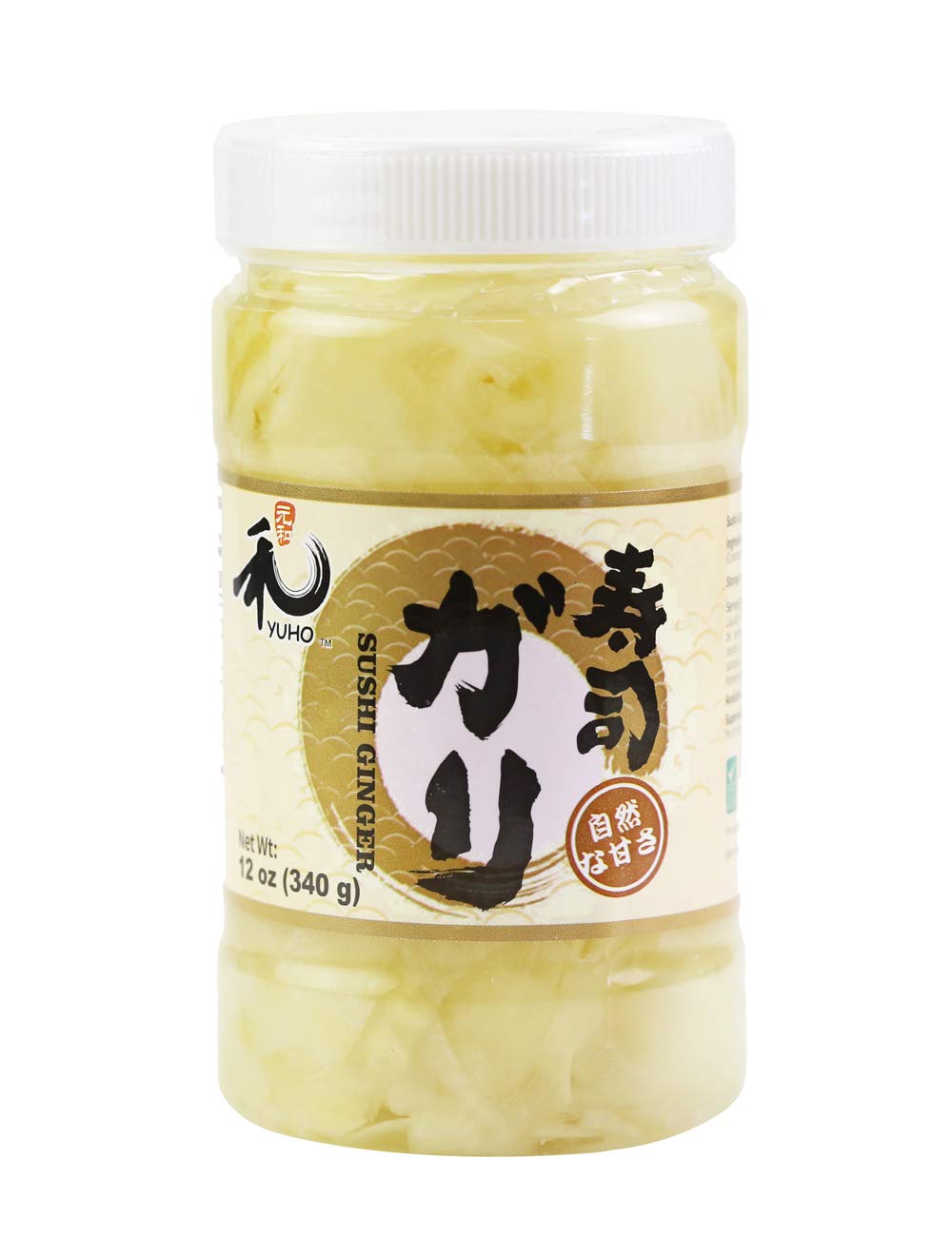 Yuho Pickled Sushi Flavor Blendger Japanese White Gari Sushi Flavor Blendger Fat Free Sugar Free Kosher Brc No Msg Low Cal 12 Oz