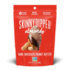 SKINNYDIPPED Dark chocolate covered Almonds Resealable Bag 1 count Peanut Butter 3.5 oz (Pack of 1)