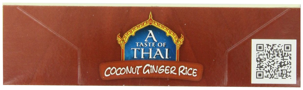 A Taste of Thai Coconut Ginger Jasmine Rice, 7-Ounce Boxes (Pack of 6)