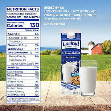 Lactaid 2% Reduced Fat Milk, 32 fl oz