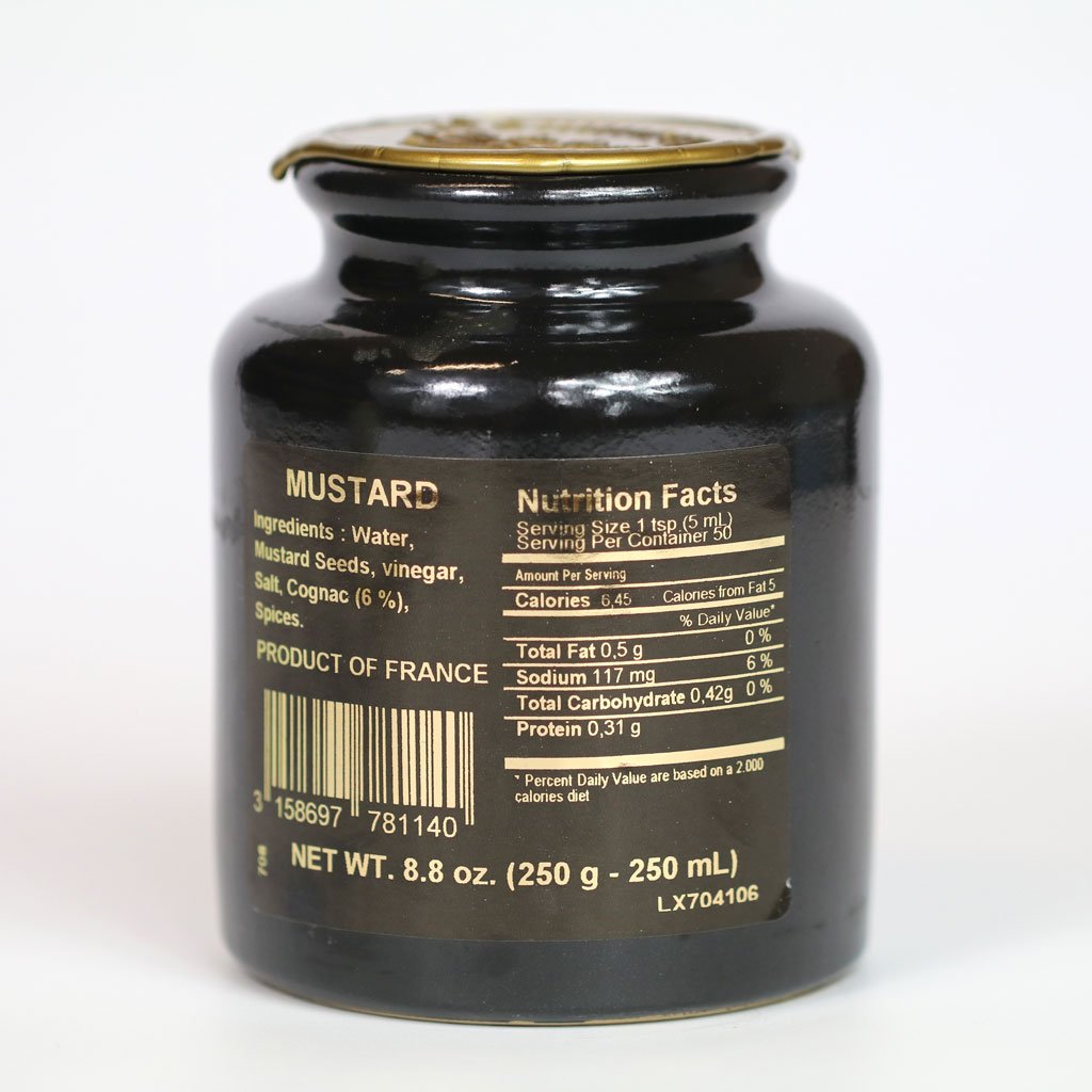 Pommery Royal Mustard with Cognac, 8.8 oz Pottery Crock
