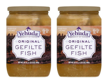 Yehuda Gefilte Fish, Original, 24 oz (2 Pack) | Traditional Gefilte Fish | Nothing Artificial | Ready to Serve