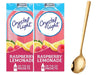 Sukkar Pasha Crystal Light On The Go Drink Mix - Sugar-Free Raspberry Lemonade - 2 Pack of 10 Pouches - 0.67 Ounce Each