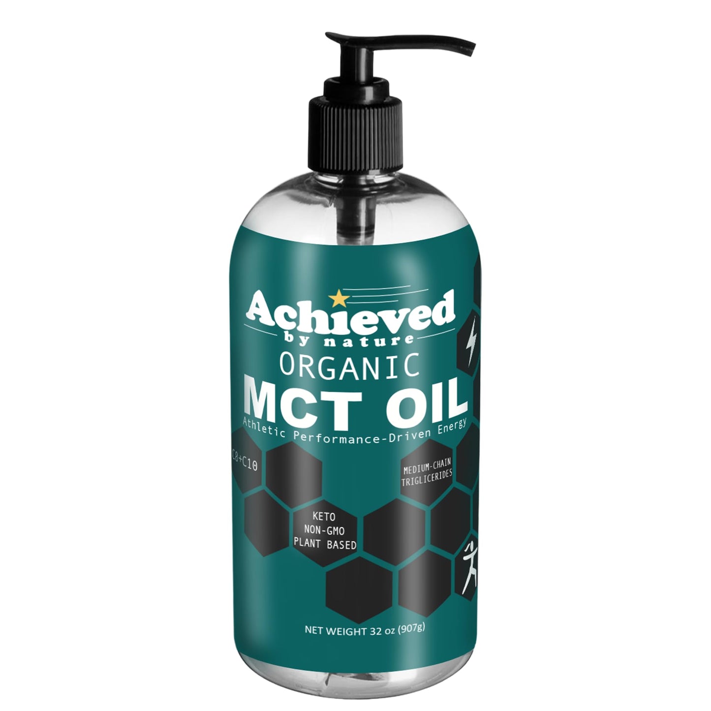 Achieved By Nature Organic Mct Oil 32 Oz Pure Mcts From Coconuts C8 And C10 Mcts Keto Diet Friendly Use In Coffee Smoothies High Bioavailability Cold Pressed