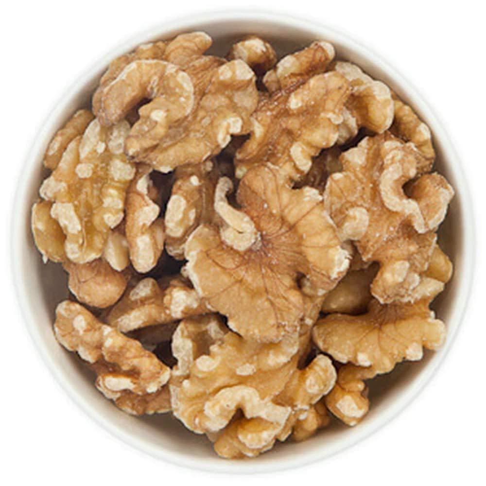 Farm Fresh Nuts Dry Roasted Unsalted Walnuts - Vegan, Keto Friendly, 1 Lb, Light Brown