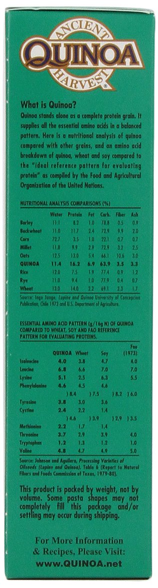 Ancient Harvest Organic Quinoa Pasta, Rotelle, 8 Ounce (Pack of 12)