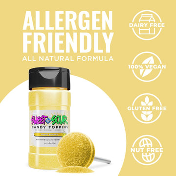 Bakell - Sweet Banana Candy Topper (85G 1X Shaker Jar) For Fruit, Food & Desserts