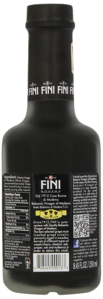 Fini Balsamic Vinegar, 8.45-Ounce Glass (Pack of 3)