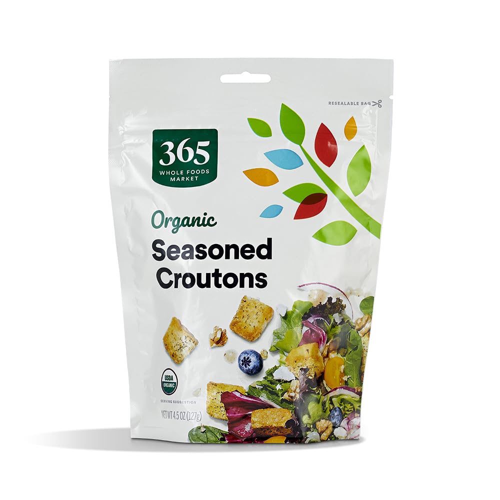 365 by Whole Foods Market, Organic Croutons Seasoned, 4.5 oz