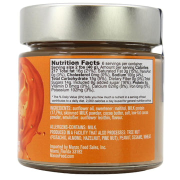 Salted Caramel Spread With Protein, High Protein, 8G Protein Per Serving, Protein Spread, Non Gmo, Product Of Italy, Non Palm Oi