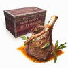 Grumpy Butcher Big Braised Lamb Shanks, 2 Packs (each 22-24 oz) - Delicius French Recipe Lamb Cooked With Basil, Thyme & Mustard