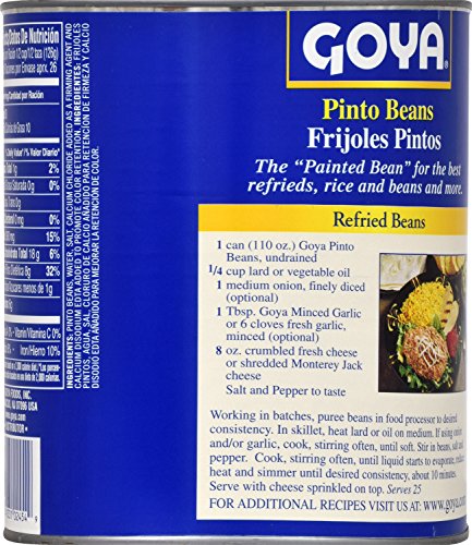 Goya Foods Pinto Beans, 110 Ounce (Pack Of 6)