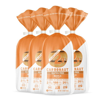 Carbonaut Gluten Free Bagels, Low Carb Bagels, Keto Bagels, Keto-Certified Food, Bread, Snack, Meals, Non-GMO, Vegan Bagels 4 Pa