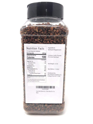 Fusion Select Authentic Szechuan Grade Aaa Red Sichuan Peppercorns, Whole Szechuan Peppercorns, Less Seeds, Strong Flavor, Essential For Kung Pao Chicken, Mapo Tofu, 12 Oz.