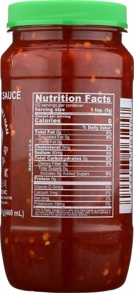 Huy Fong, Hot Chili Garlic Sauce, 18 Oz
