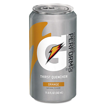 Gatorade Thirst Quencher, 24 Count, 11.6 oz Cans, Orange, 278.4 Fl Oz (Pack of 24)