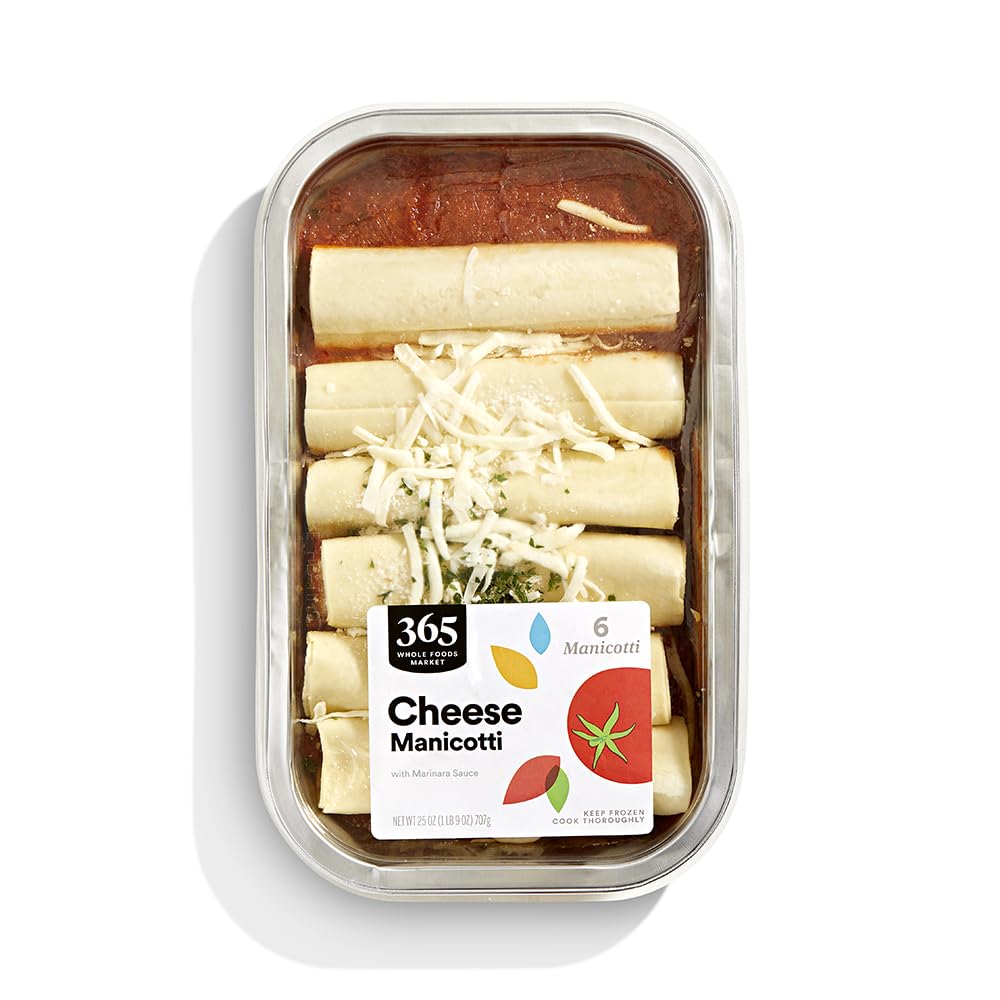 365 by Whole Foods Market Family-Size Cheese Manicotti, 25 OZ