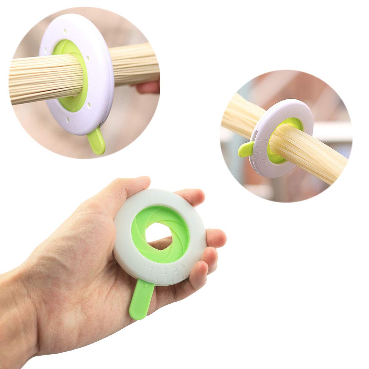 Zrm&E 2Pcs Noodle Measuring Device Adjustable Noodle Portions Controller For Ordinary Noodles, Vermicelli, Rice Noodles, Spaghet