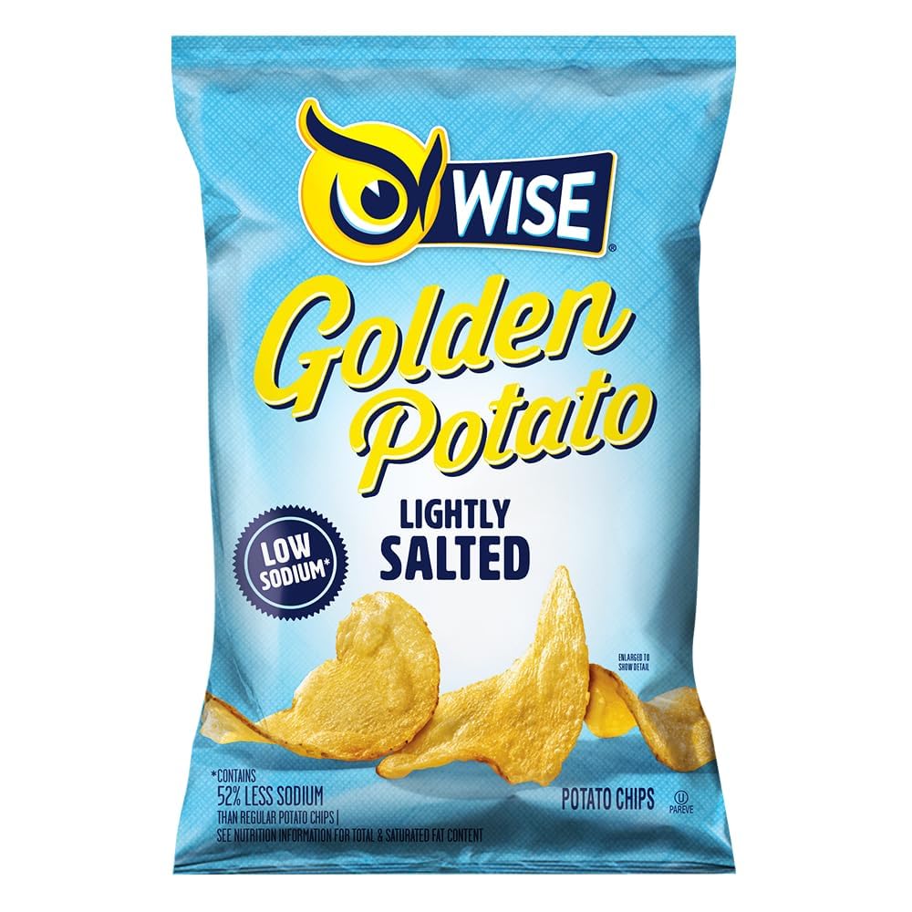 Wise Foods Lightly Salted Potato Chips Sharing Size Bags (4 Bags)