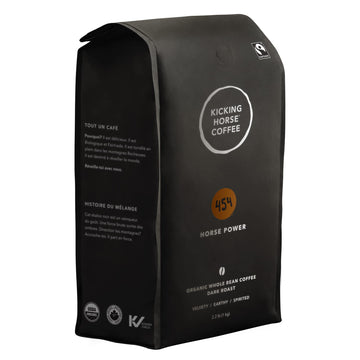 Kicking Horse Coffee, 454 Horse Power, Dark Roast, Whole Bean, 2.2 Lb