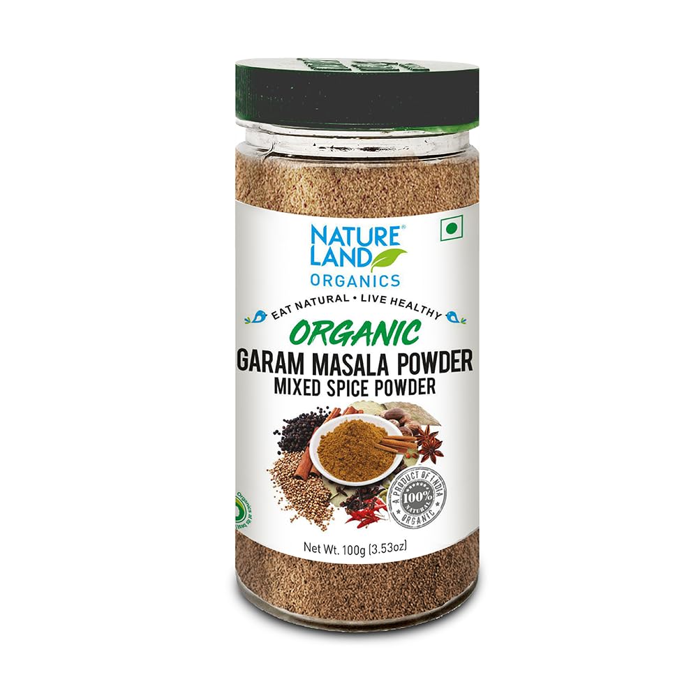 Natureland Organics Garam Masala Powder 100Gm - Organic Healthy Spices